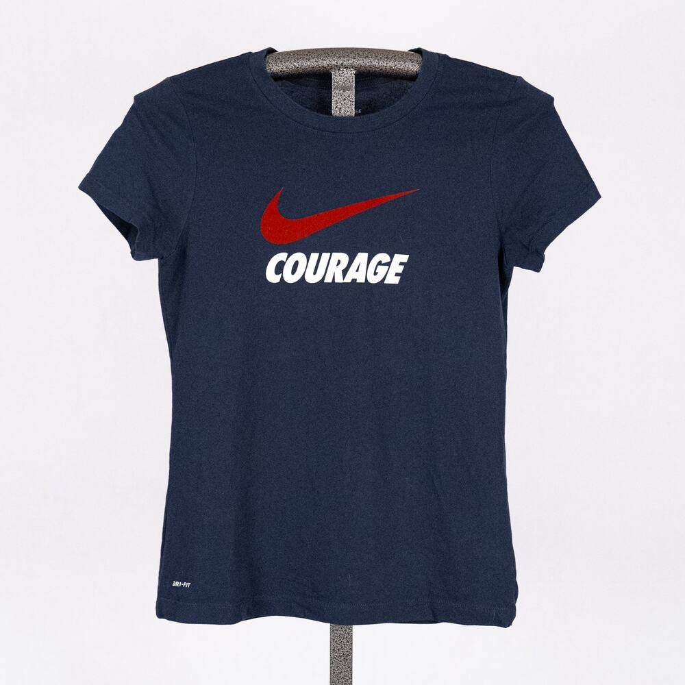 Nike Dri-Fit Women's North Carolina Courage Swoosh Tee T-Shirt Size SMALL Fitted